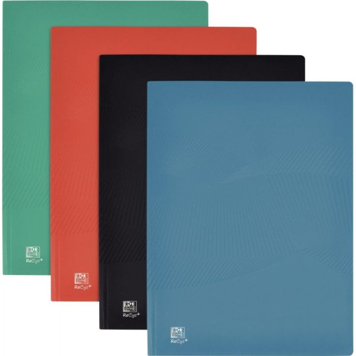 OXFORD Protège-documents OSMOSE RECYCLE A4 PP 100 vues 50 pochettes. Coloris assortis