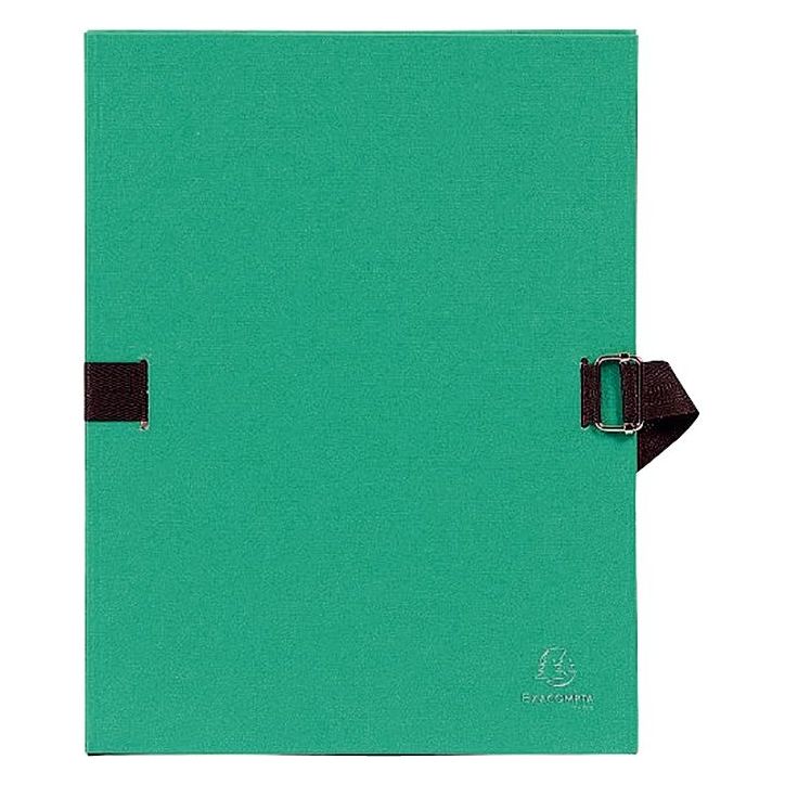 EXACOMPTA Chemise extensible Varia 2230, recouverte de papier grainé Vert clair