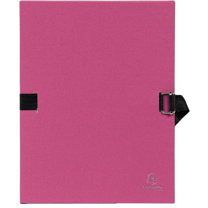 EXACOMPTA Chemise extensible Varia 2230, recouverte de papier grainé Bordeaux