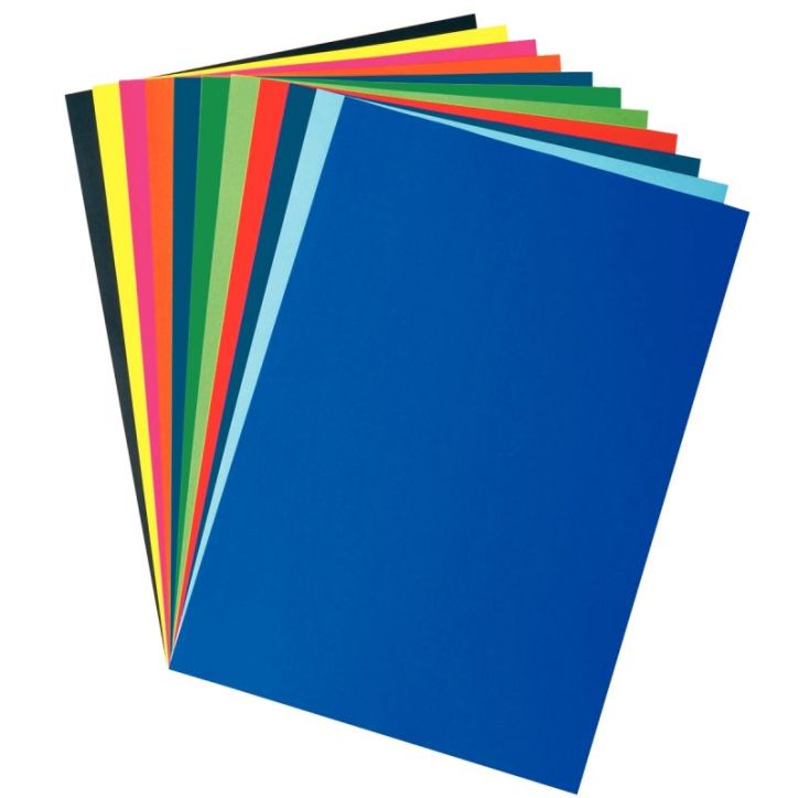 Paquet de 250 feuilles affiche couleurs éclatantes 85g format 60x80cm couleurs assorties 3-003-10-AC