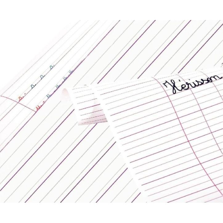 Paquet de 25 affiches imprimées, double lignes 3 mm, 60 x 80 cm 383501C CLAIREFONTAINE