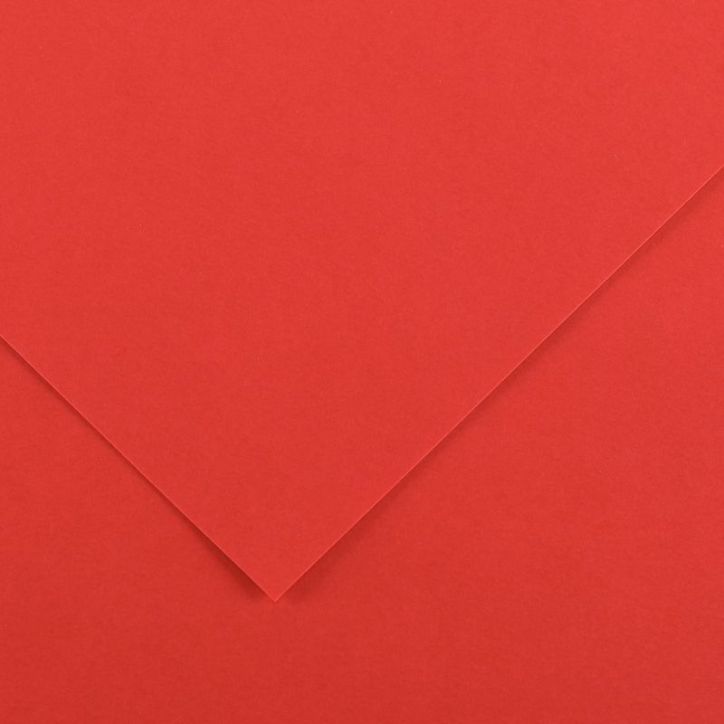 Paquet de 10 feuilles Colorline 50x65 cm 150 g rouge C200041391 CANSON