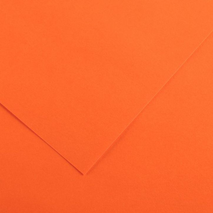 Paquet de 10 feuilles Colorline 50x65 cm 150 g orange C31074S054 CANSON