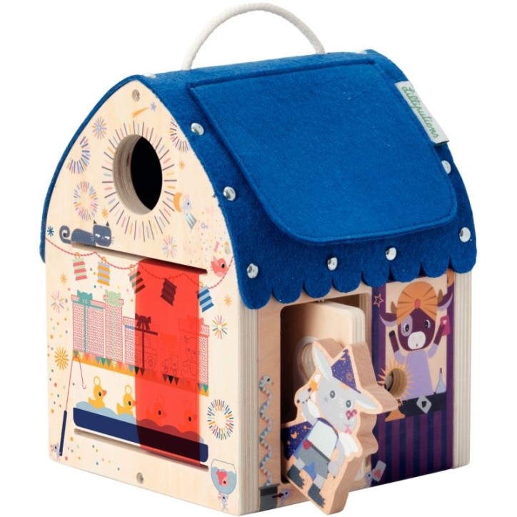 La maison des illusions d'optique en bois LILLIPUTIENS 83451 LILLIPUTIENS