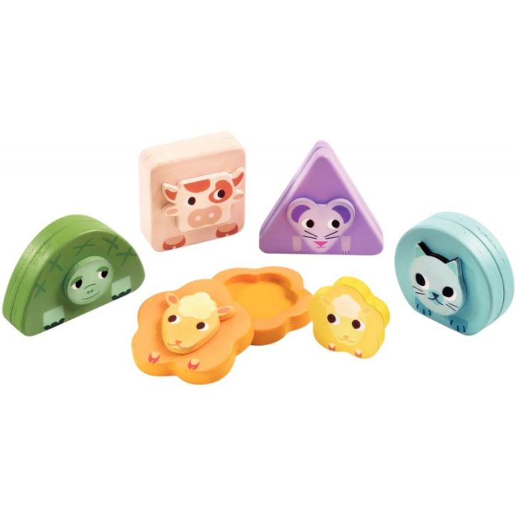 Cache-cache magnétique, animaux de la ferme DJ06446 DJECO