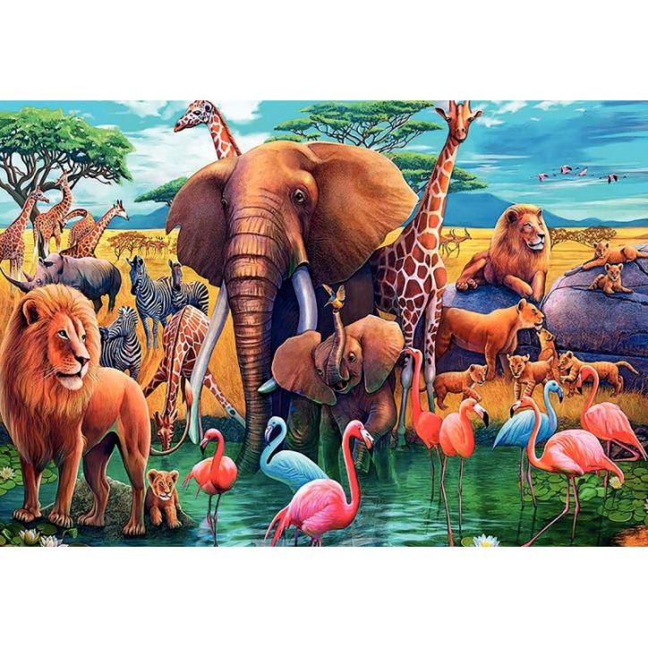 Puzzle XXL 200 pièces, en plein safari 00013292 RAVENSBURGER