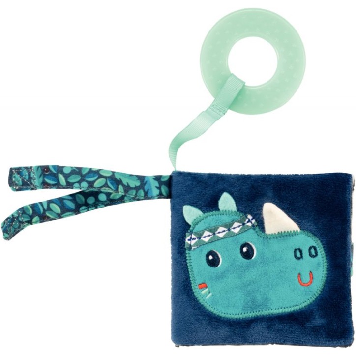 Imagier en tissu LILLIPUTIENS Marius le rhinocéros 83373 LILLIPUTIENS