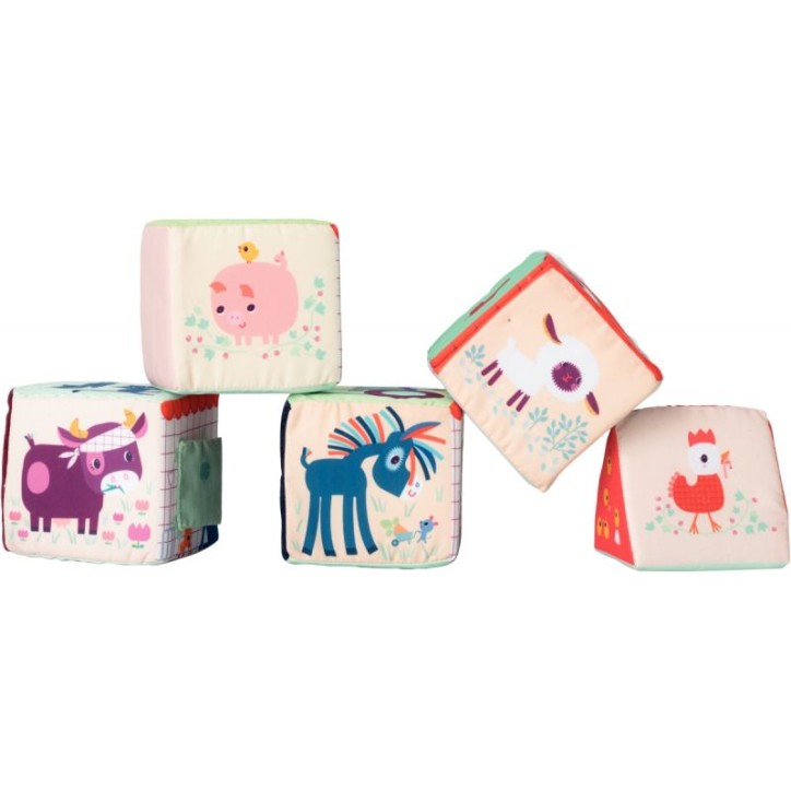 La ferme des cubes à empiler LILLIPUTIENS 83455 LILLIPUTIENS