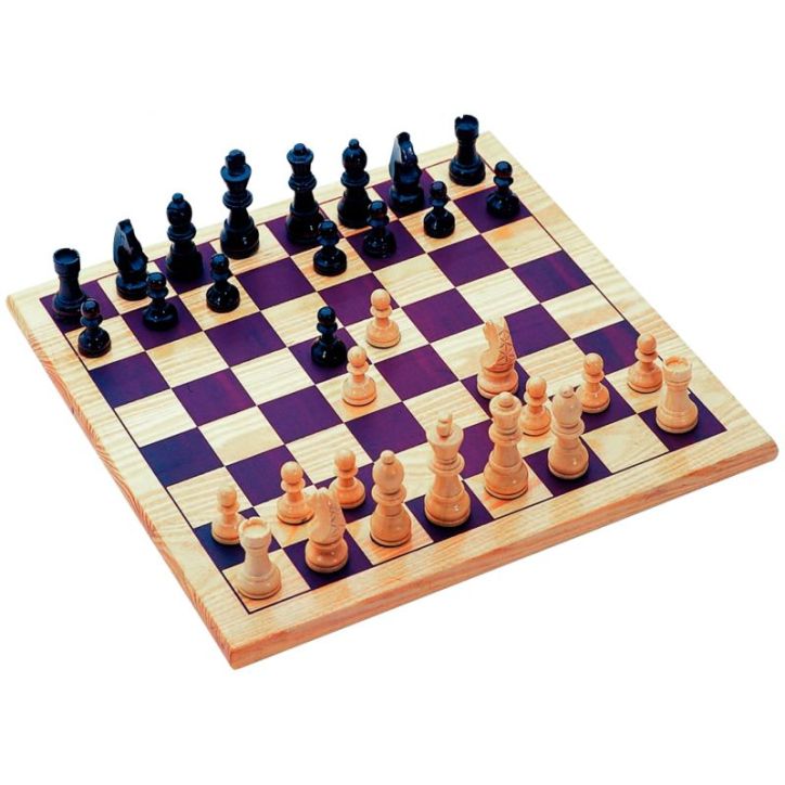 Jeu d'échecs en bois