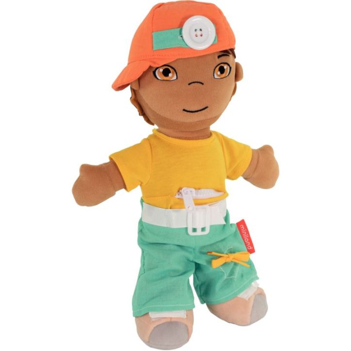 Poupée ethnique en tissu, garçon latino 96320 MINILAND