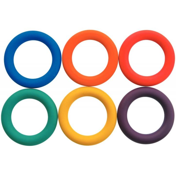 Lot de 6 anneaux tennis diamètre 15 cm 099071ALK