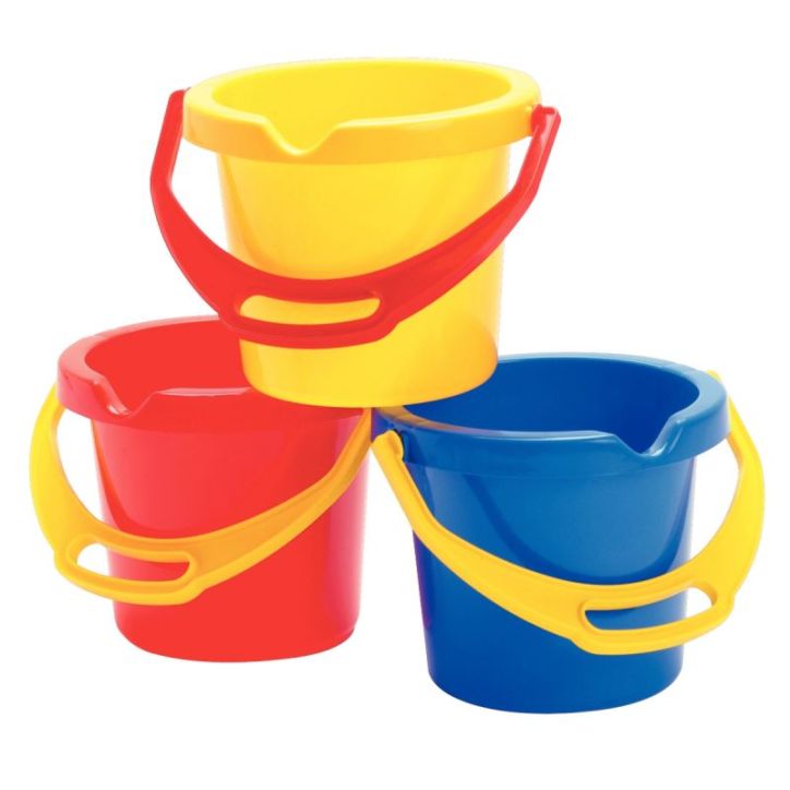 Lot de 6 seaux hauteur 16cm dimaètre 20cm 9357 DANTOY