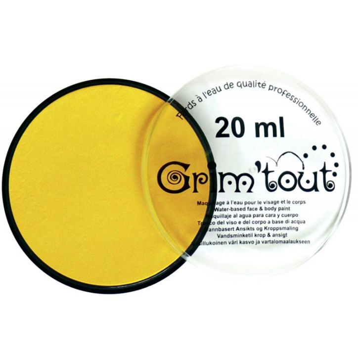 Galet de 20 ml de maquillage aquarellable GRIM'TOUT jaune soleil GT41198
