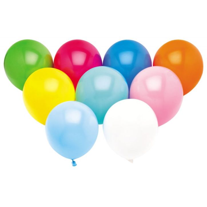 Sachet de 100 ballons de baudruche couleurs assorties 36003P