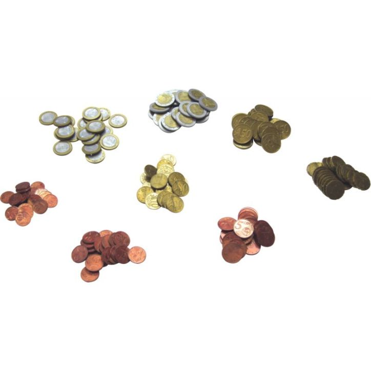 Sachet de 160 pièces euros factices en plastique 080610.160