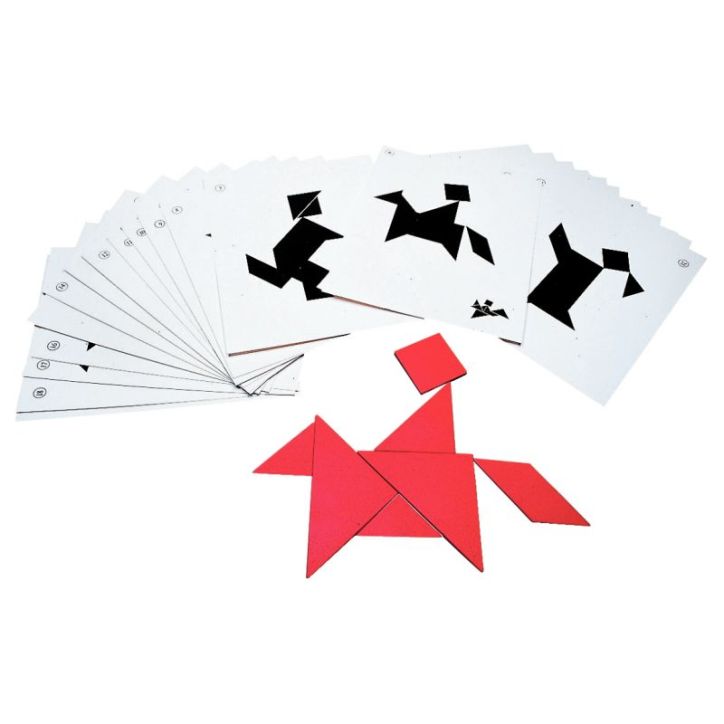 Sachet de 28 fiches modèles pour tangram SC41669