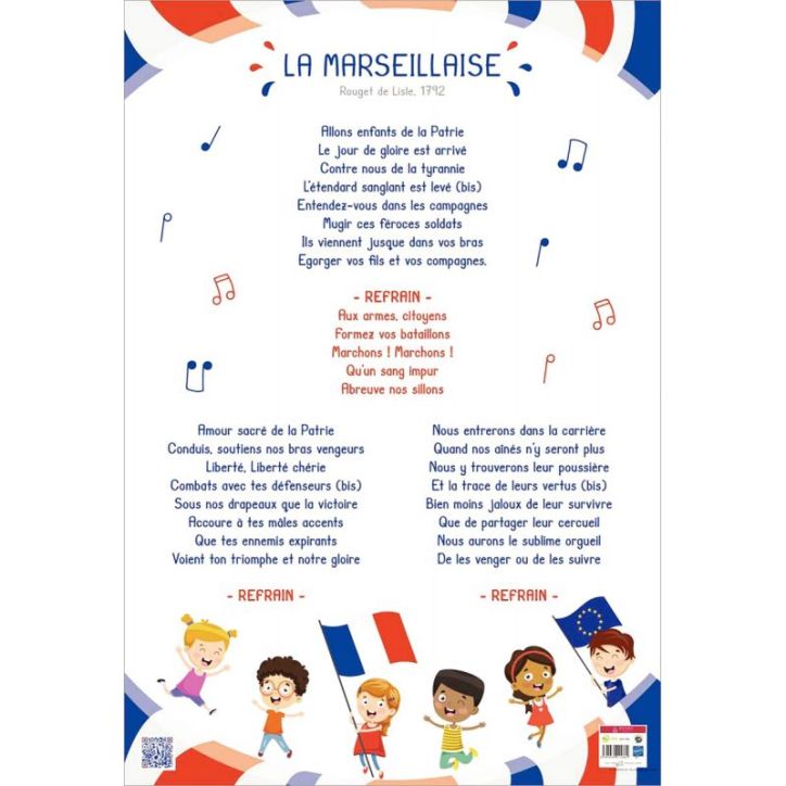 Poster en PVC 76x52cm la Marseillaise PAPPOSTMARSEILENF