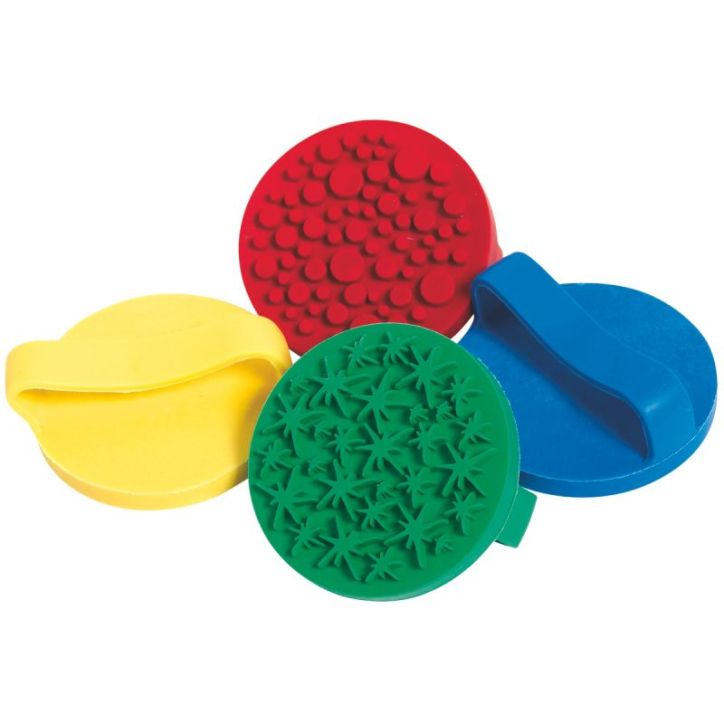 Lot de 4 tampons à main fantaisie. 4 modèles assortis 82902