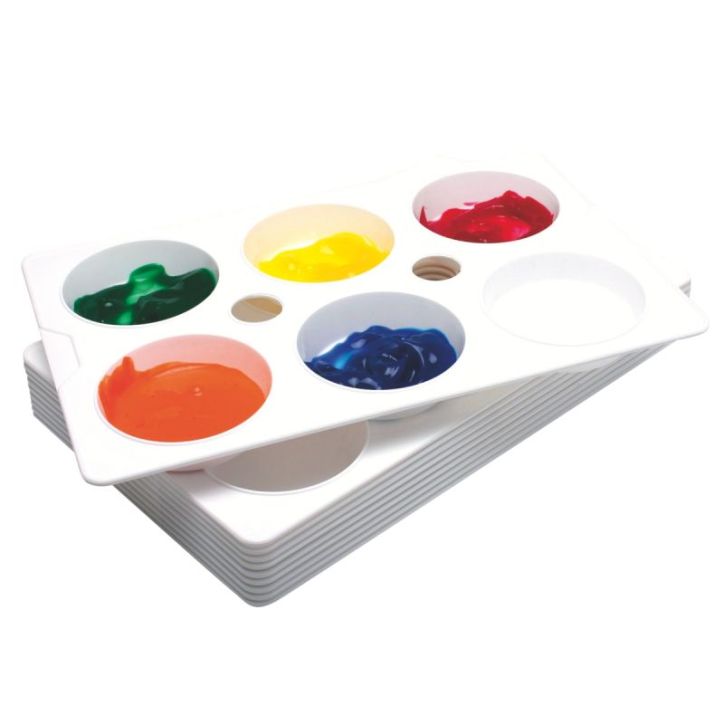 Lot de 10 palettes rectangulaires, divisées en 6 godets 76450