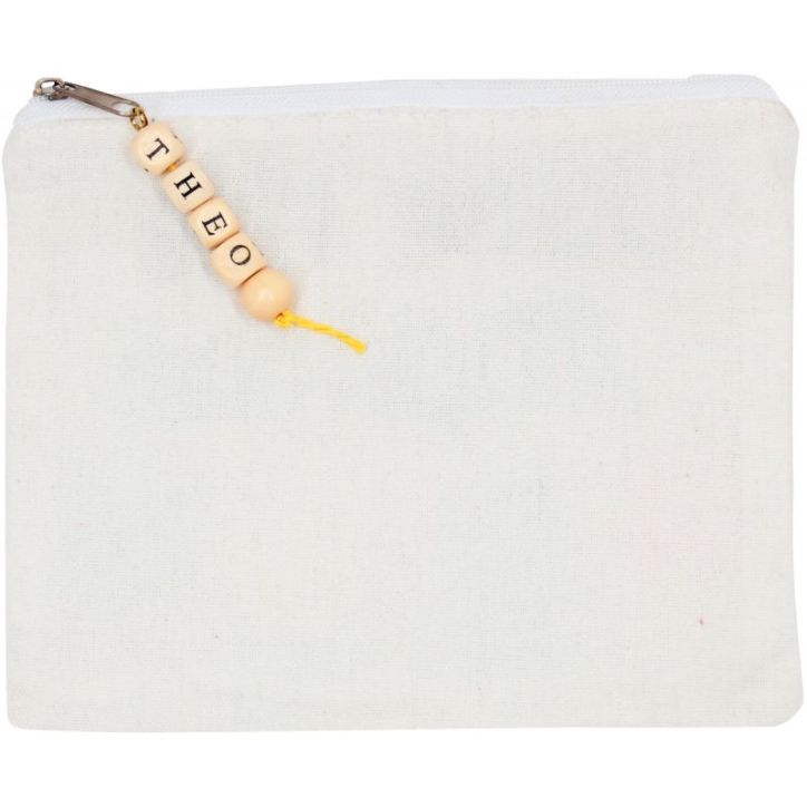 Sac de 440 perles alphabet en bois  1 cm. Trou 3mm 2042