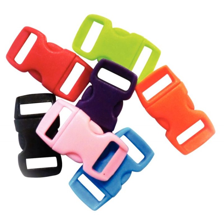 Paquet de 100 clips en plastique coloris assortis 540151