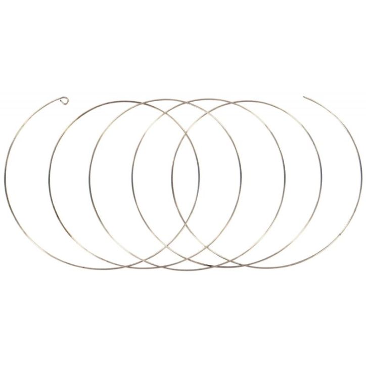 Sachet de 10 bracelets fil mémoire, 5 spirales diamètre 7 cm 530301