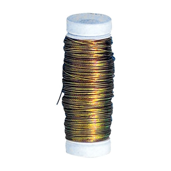 Bobine 40m de fil laiton. diamètre 0,4 mm PFF610030101