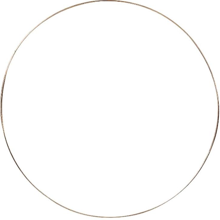 Lot de 10 anneaux métal cuivre 15 cm 910016 GRAINE CRE