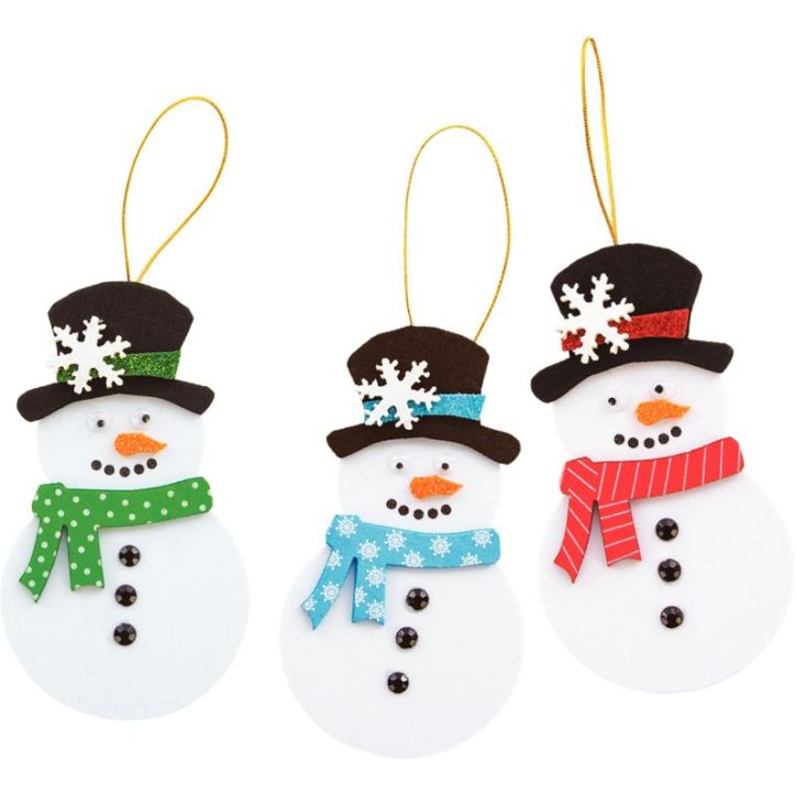 Sac de 24 bonhommes de neige mousse et accessoires 3845