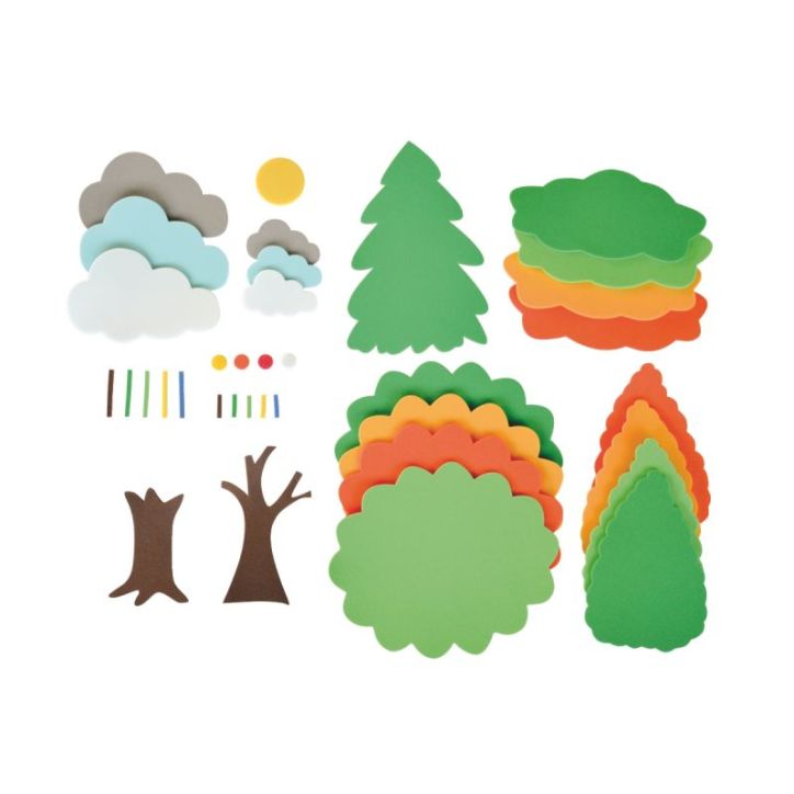 Kit de 540 pièces les 4 saisons en mousse de caoutchouc SC41732