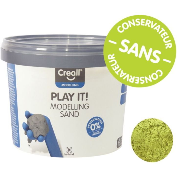 Seau de 750 grammes de sable magique coloris jaune 03204 CREALL