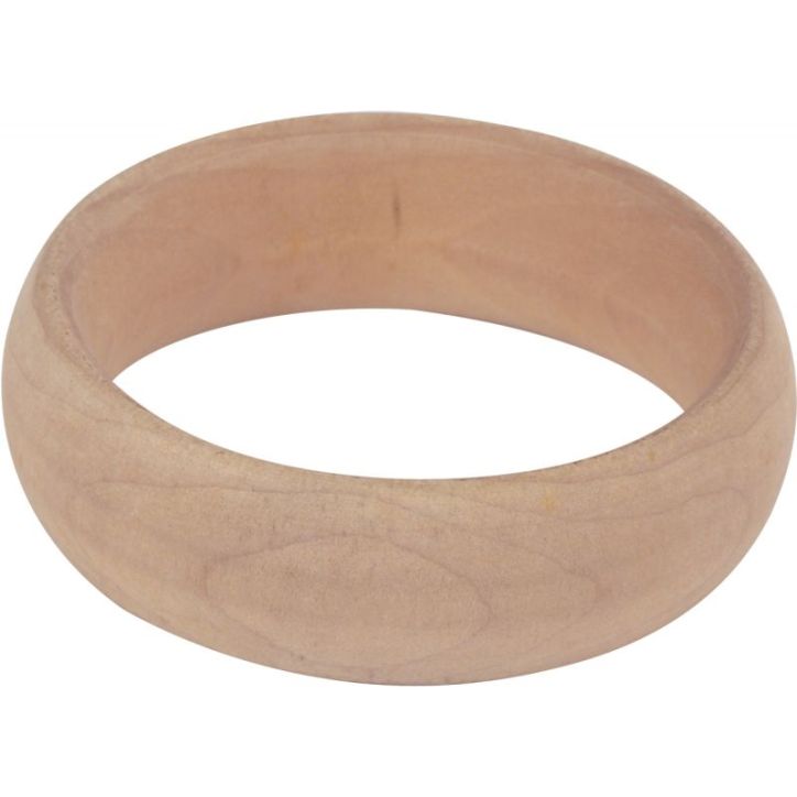 Lot de 5 bracelets en bois diamètre 7 cm SC100999