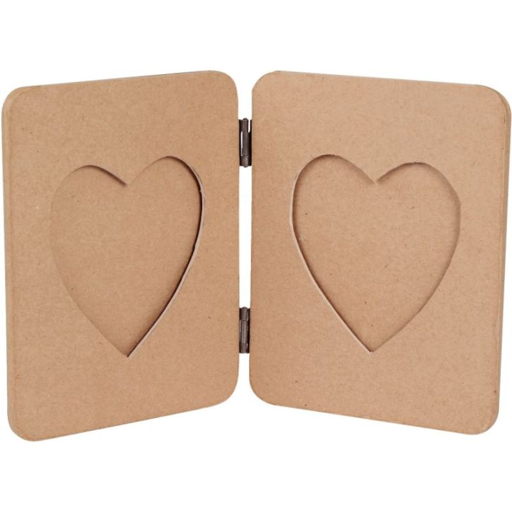 Cadre album 2 photos en carton brun CD030C DECOPATCH