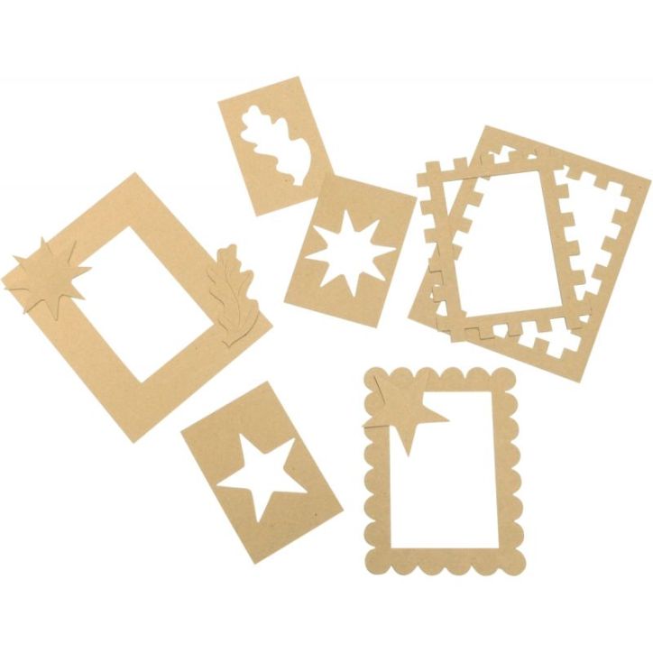 Lot de 24 cadres photos en carton 23x18 cm + 12 planches de décoration en 3D 1125029 ROYLCO