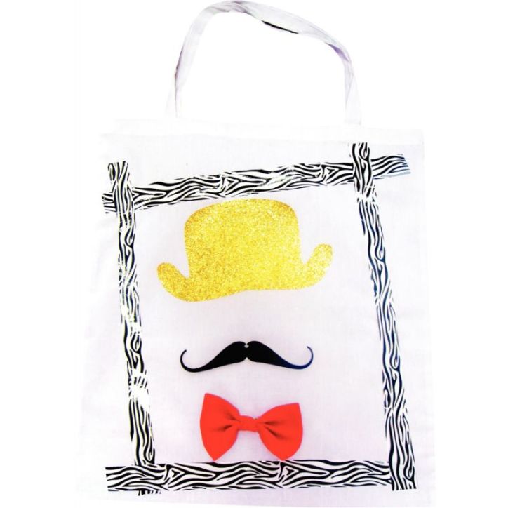 Lot de 12 sacs shopping en coton petit modèle L514000