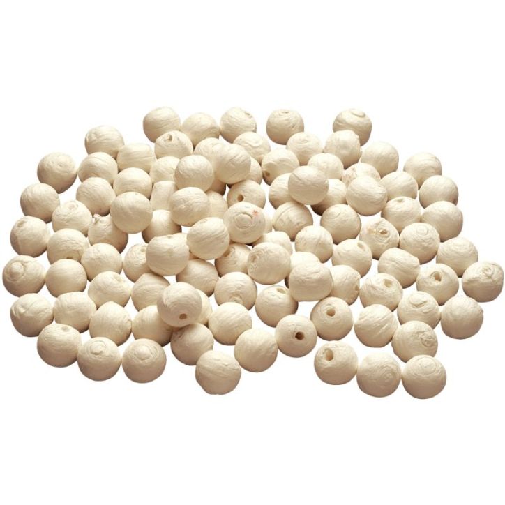 Sachet de 50 boules cellulose blanches, diamètre 30 mm PFF1000300050