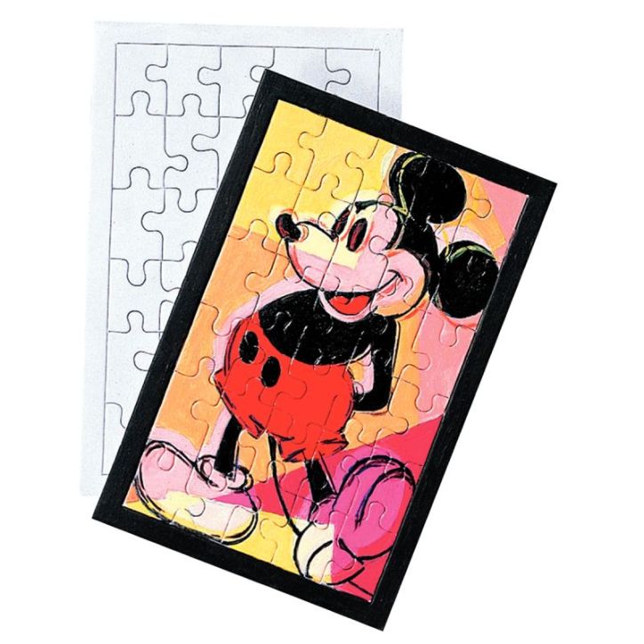 Lot de 10 puzzles blancs 30 pièces à décorer L725010