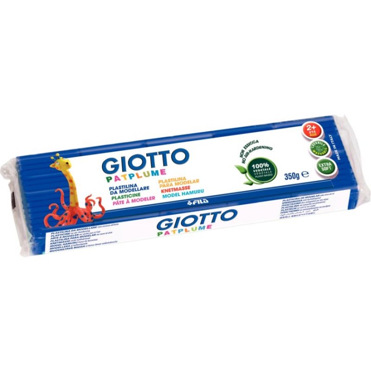 Pain de 350G de pâte à modeler Pat'Plume bleu foncé F51010300 PATPLUME GIOTTO