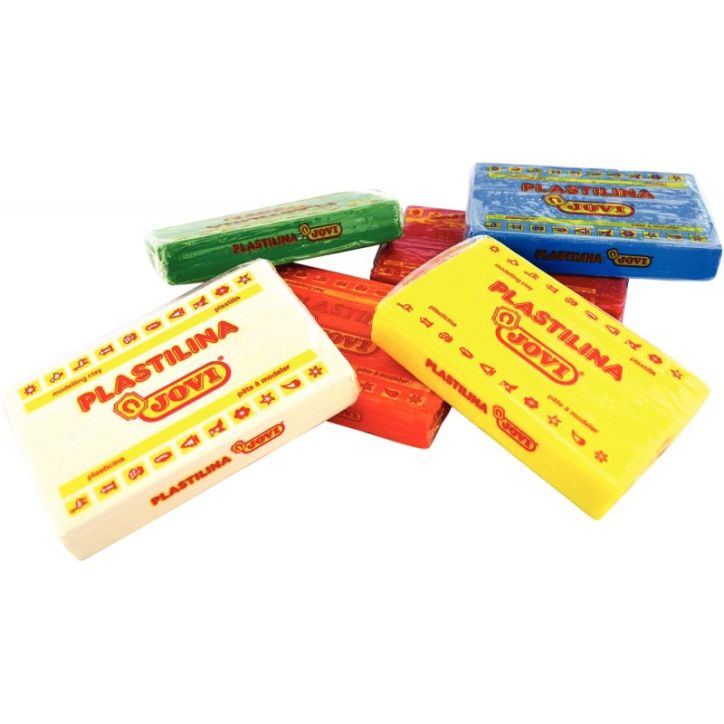 Boîte de 15 pains de 350 grammes de pâte à modeler Plastilina couleurs assorties 72S JOVI