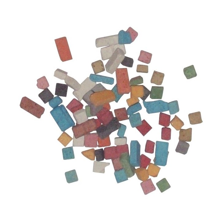 Pot de 1kg de mini mosaïques antiques, 5x5 mm 20050