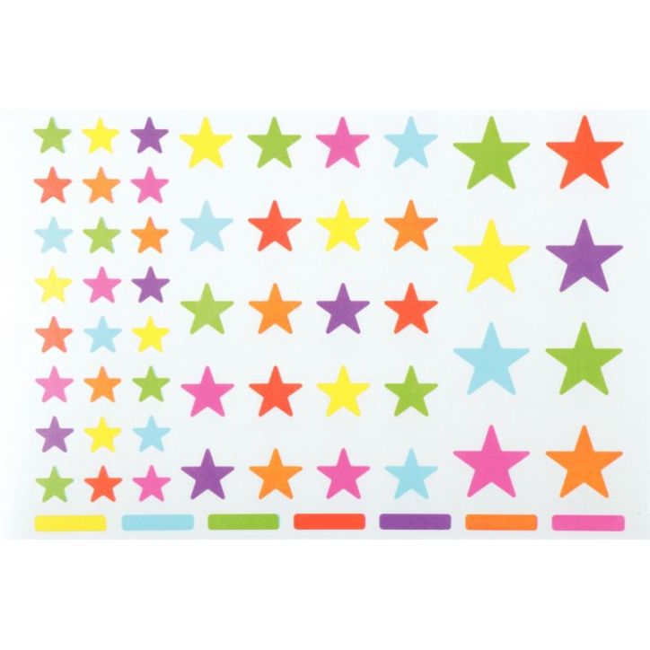 Pochette 624 gommettes étoiles couleur peps 19453 AGIPA