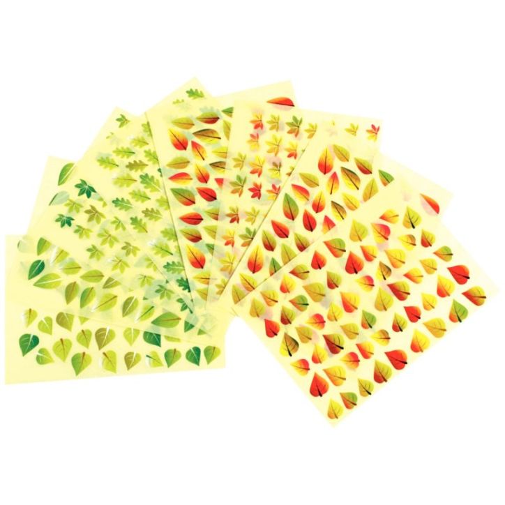 Pochette de 958 gommettes formes feuilles assorties GS28/16 CLEOPATRE