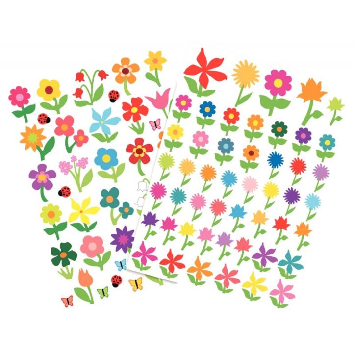 Sachet de 282 maxi gommettes repositionnables thème champêtre MAJ6102