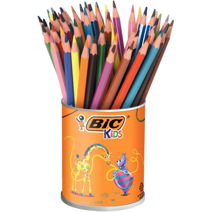 Pot de 60 crayons de couleur Evolution couleurs assortis 8412292 EVOLUTION BIC