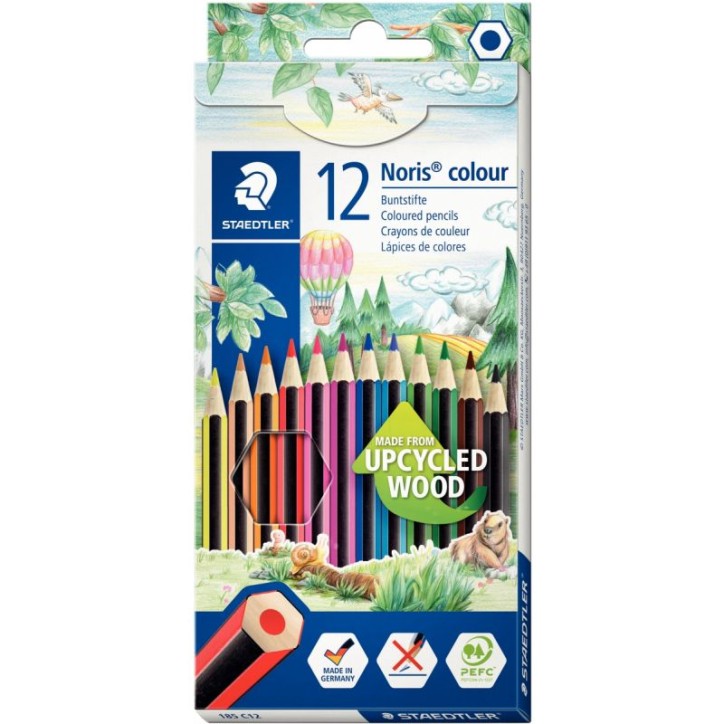 Etui de 12 crayons de couleur Noris colour 185 couleurs assortis 185 C12 NORIS STAEDTLER