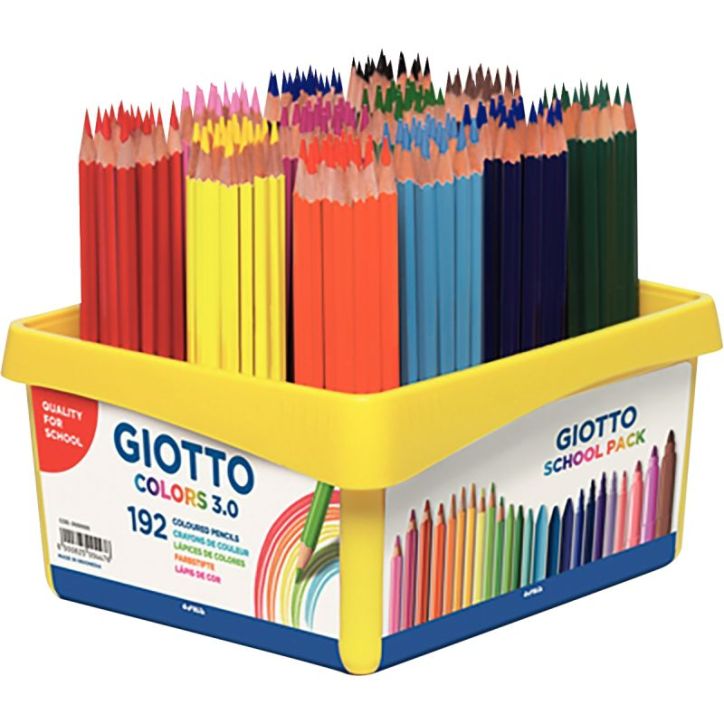 Classpack de 192 crayons de couleur Giotto Colors 3.0 F523300 GIOTTO