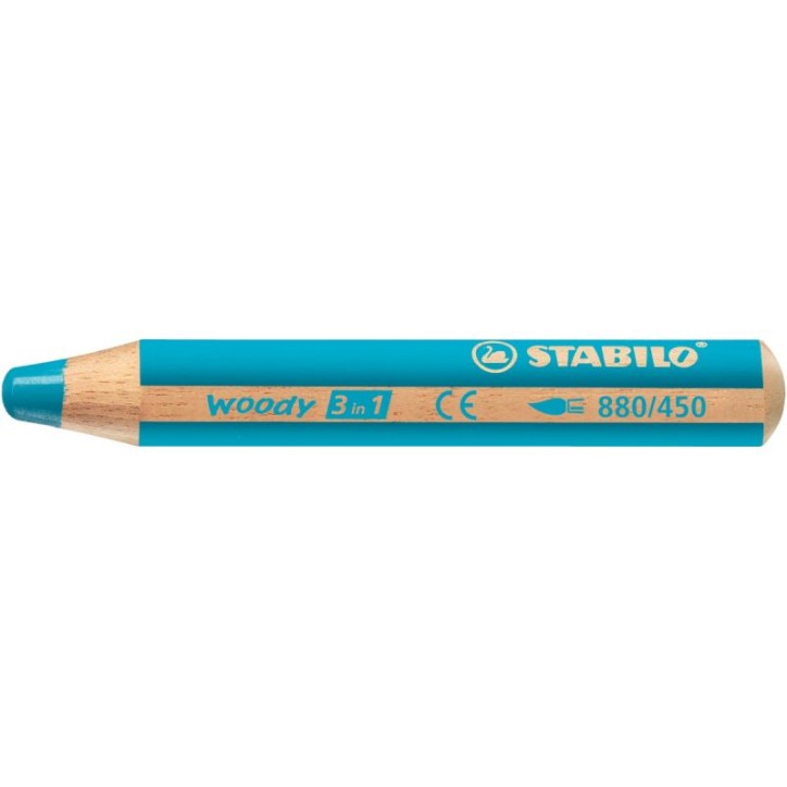 Crayon de couleur Woody cyan 880/450 STABILO