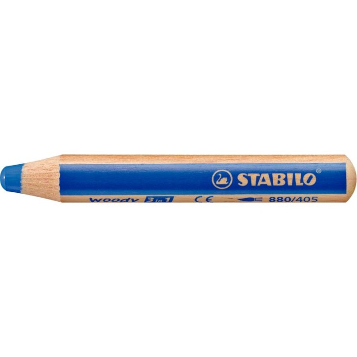 Crayon de couleur Woody bleu foncé F880/405 STABILO