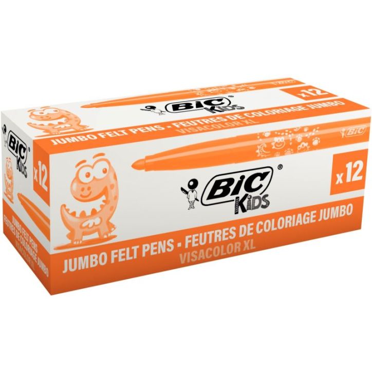 Boîte de 12 feutres Visacolor 1161 orange 8289884 VISACOLOR BIC