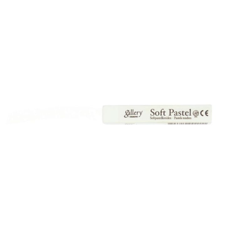 Boîte de 6 pastels secs tendres carrés blanc MPV001/6
